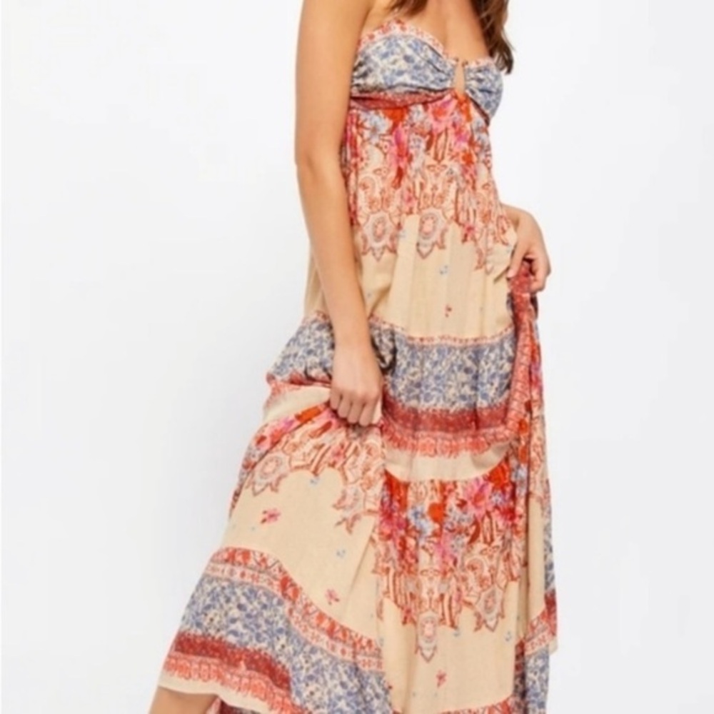 Free People Intimately Give A Little Sleeveless Maxi Dress, Size Medium EUC